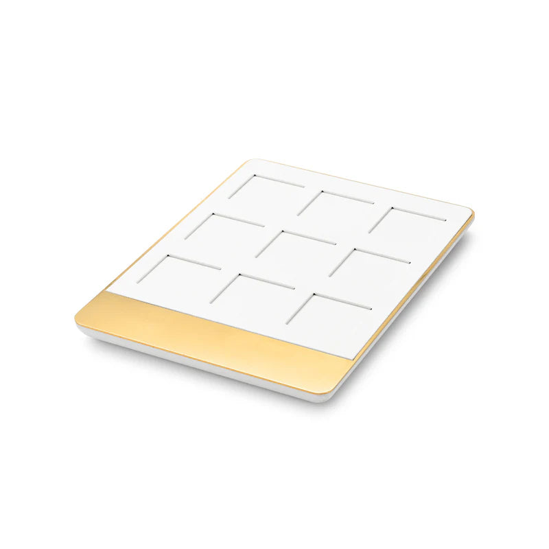 White PU Leather Jewelry Display Set