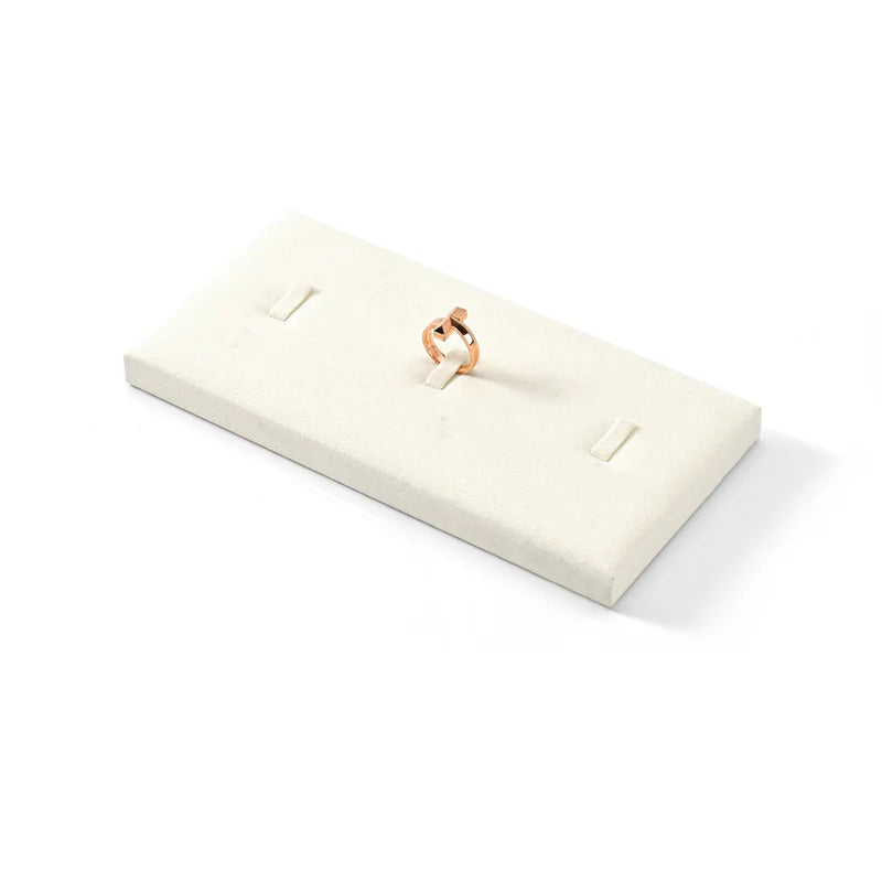 Beige Microfiber Jewelry Display Set