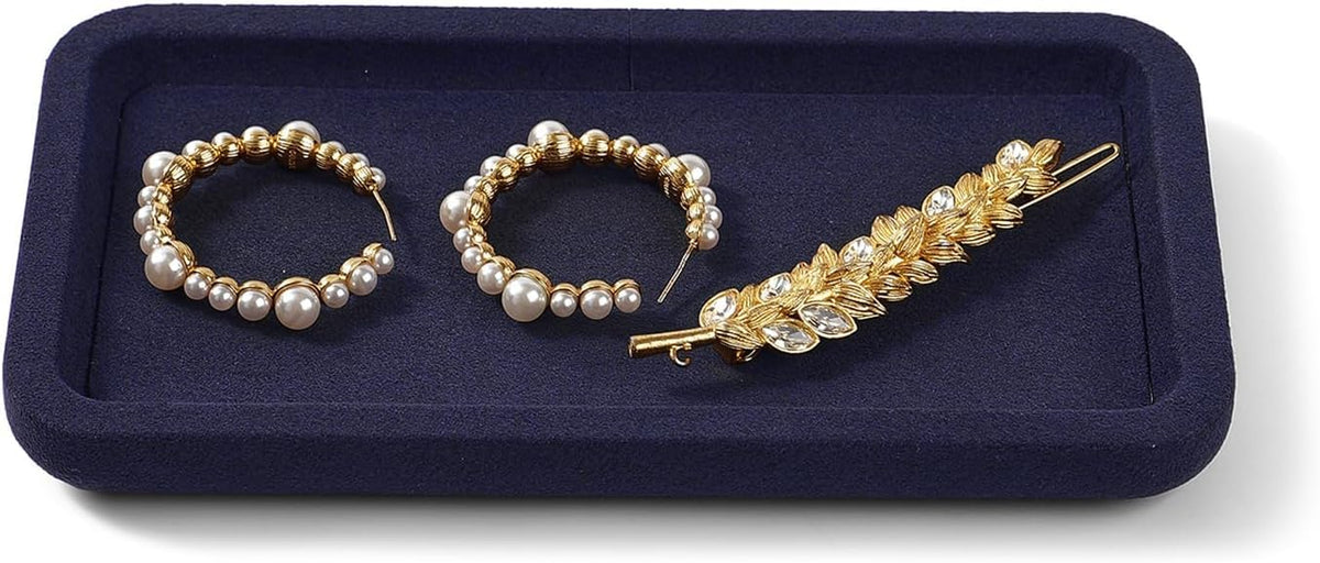 Microfiber Stackable Jewelry Display Tray