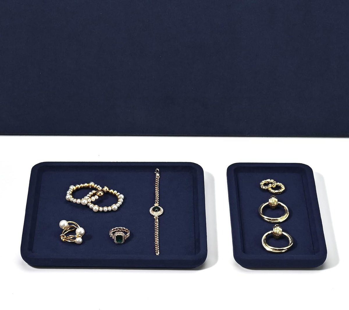 Microfiber Stackable Jewelry Display Tray