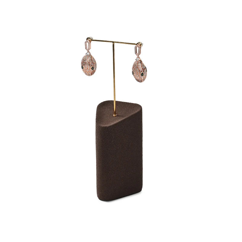 Brown Microfiber Jewelry Display Set