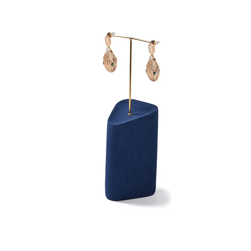 Blue Microfiber Jewelry Display Set