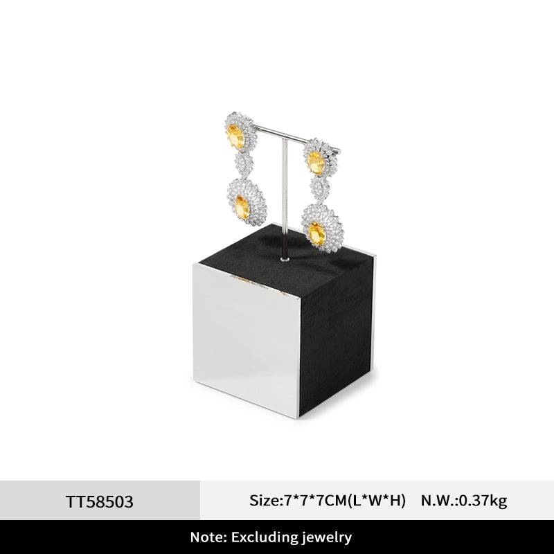 Velvet Metal Jewelry Display Stand