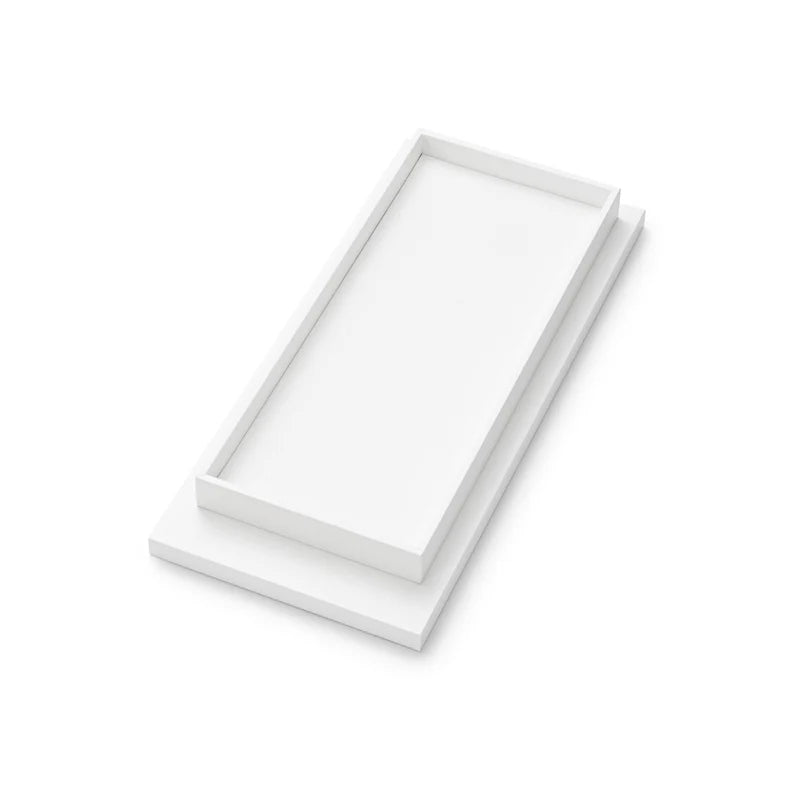 White PU Leather Jewelry Display Set