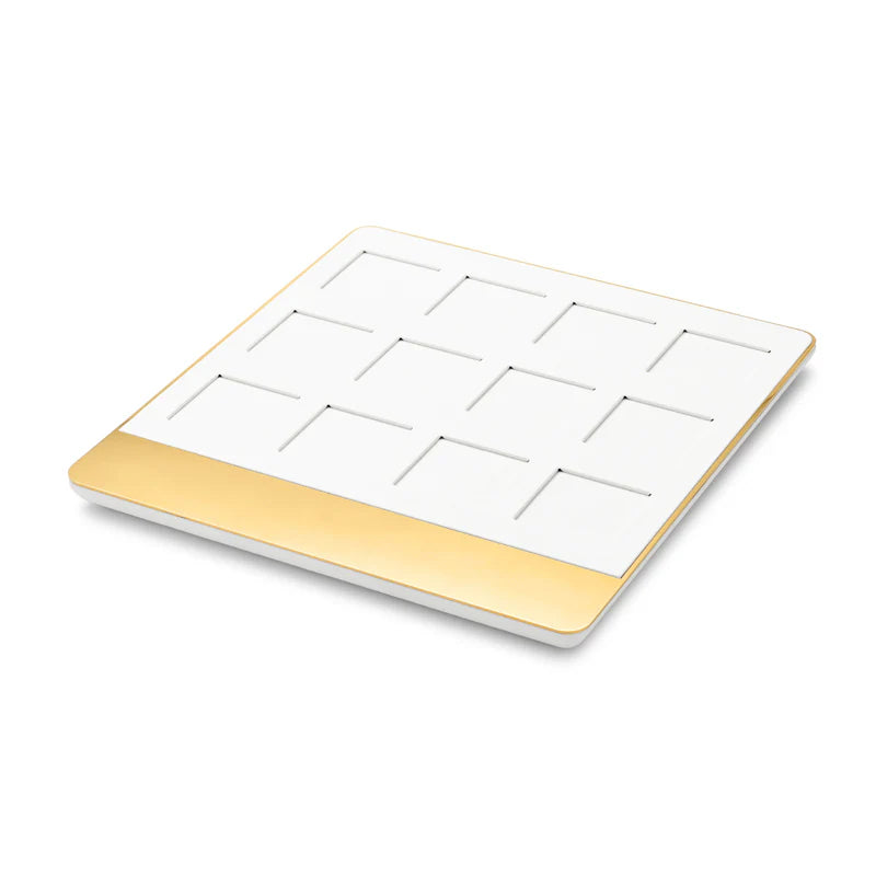 White PU Leather Jewelry Display Set