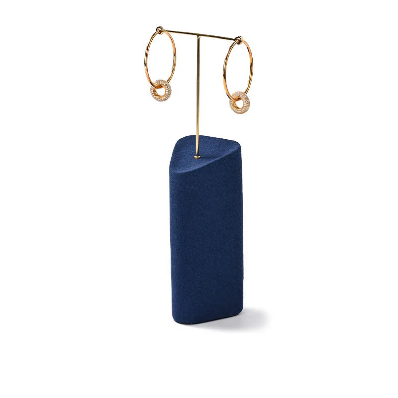 Blue Microfiber Jewelry Display Set