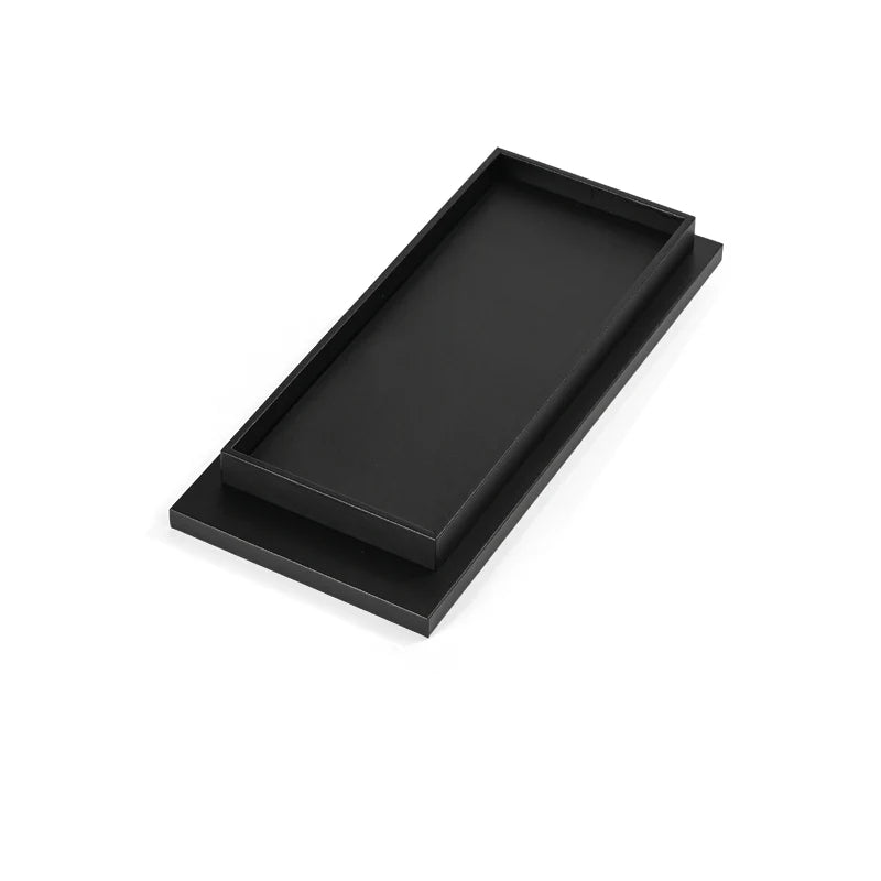 Black PU Leather Jewelry Display Set