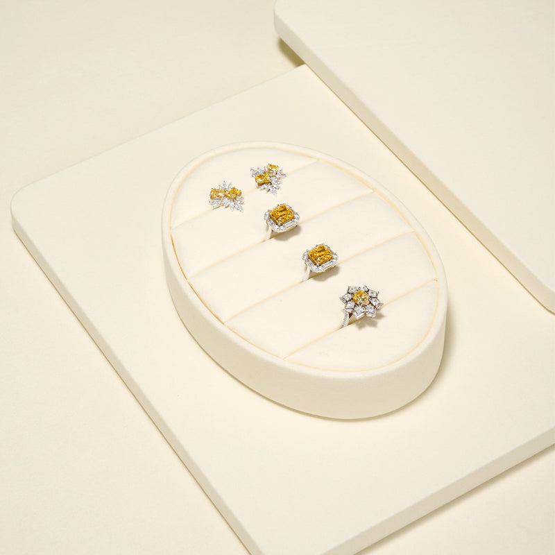 Beige Jewelry Display Set