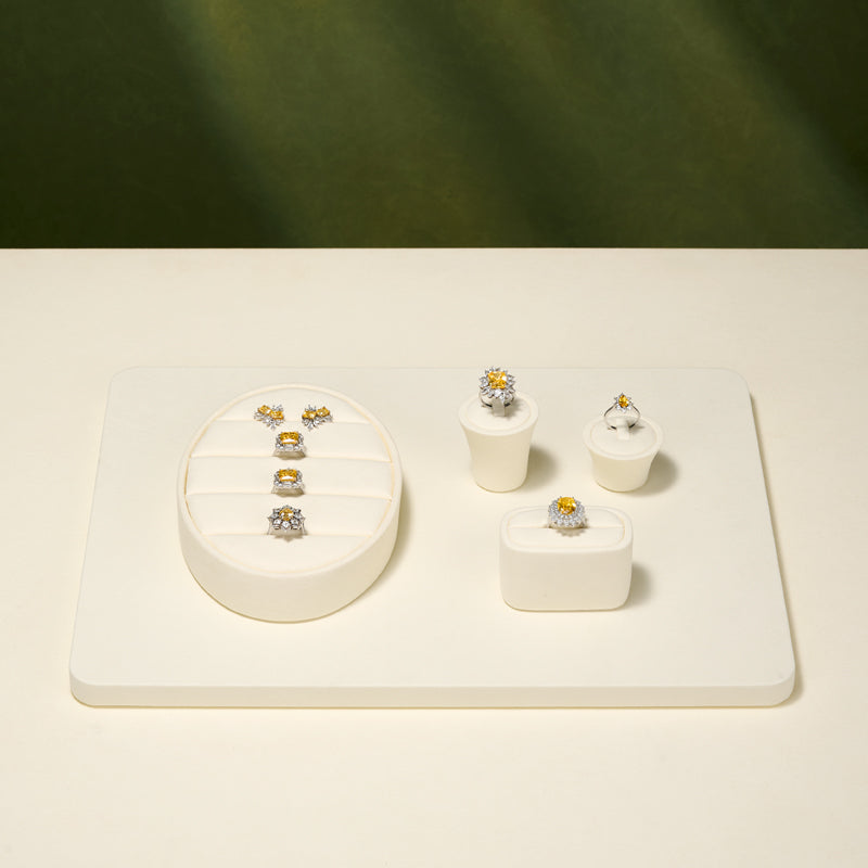 Beige Jewelry Display Set