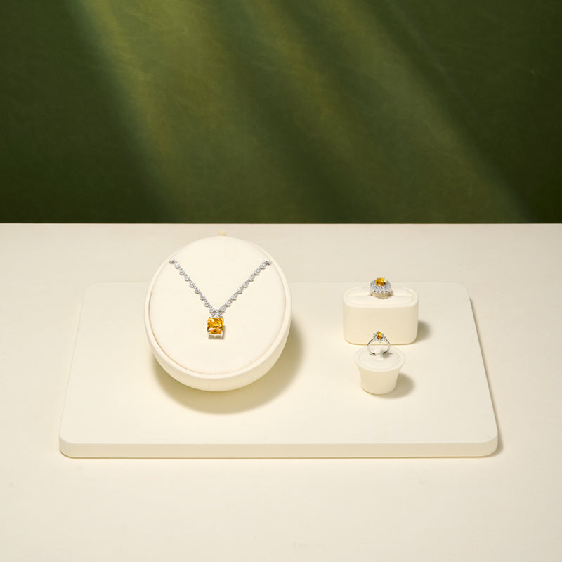 Beige Jewelry Display Set