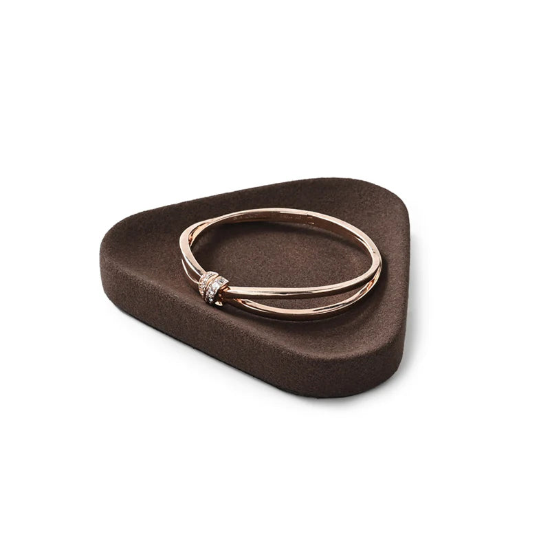 Brown Microfiber Jewelry Display Set