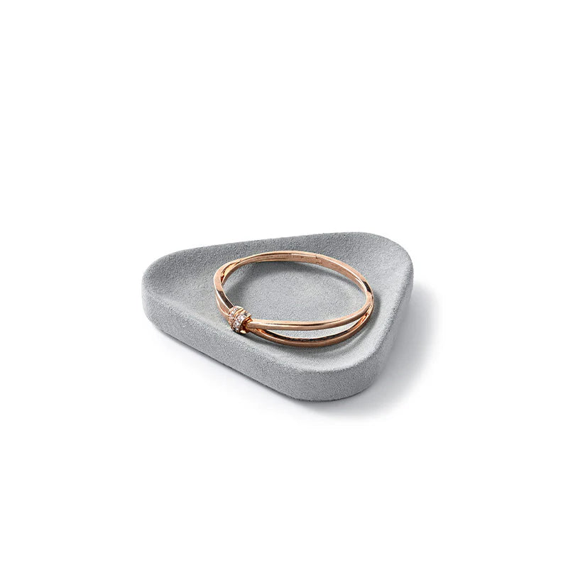 Gray Microfiber Jewelry Display Set