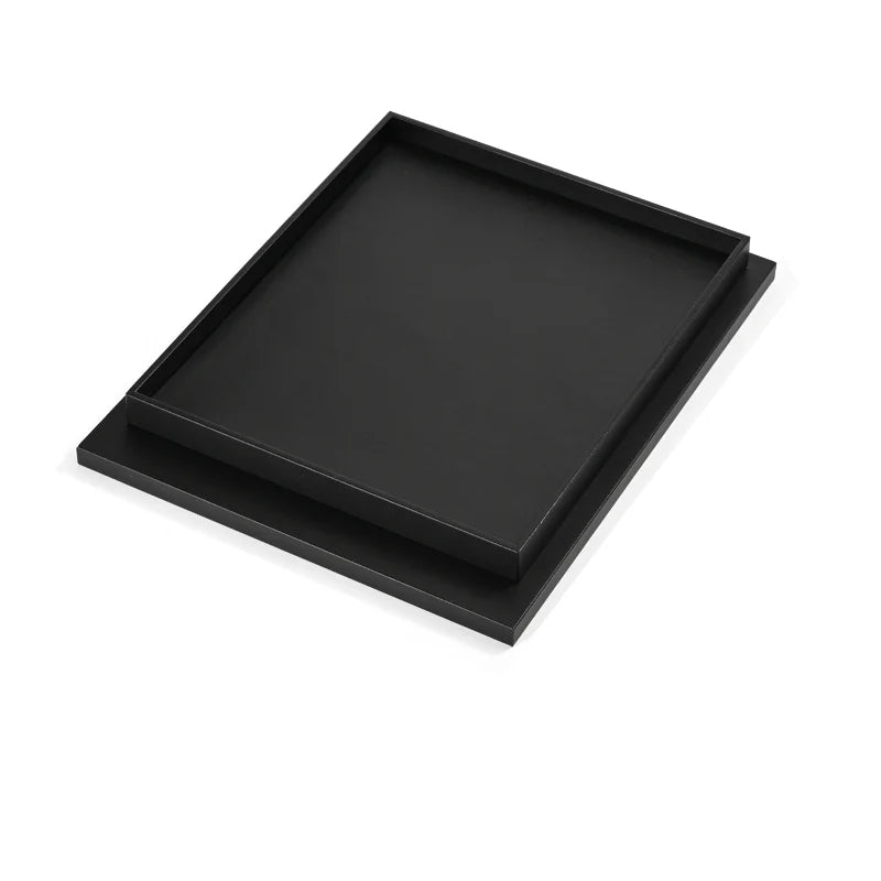 Black PU Leather Jewelry Display Set