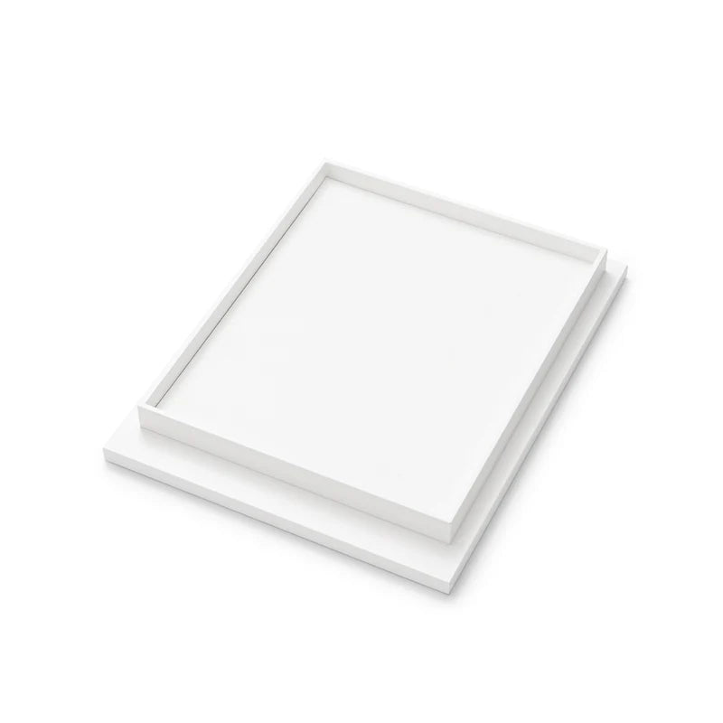 White PU Leather Jewelry Display Set