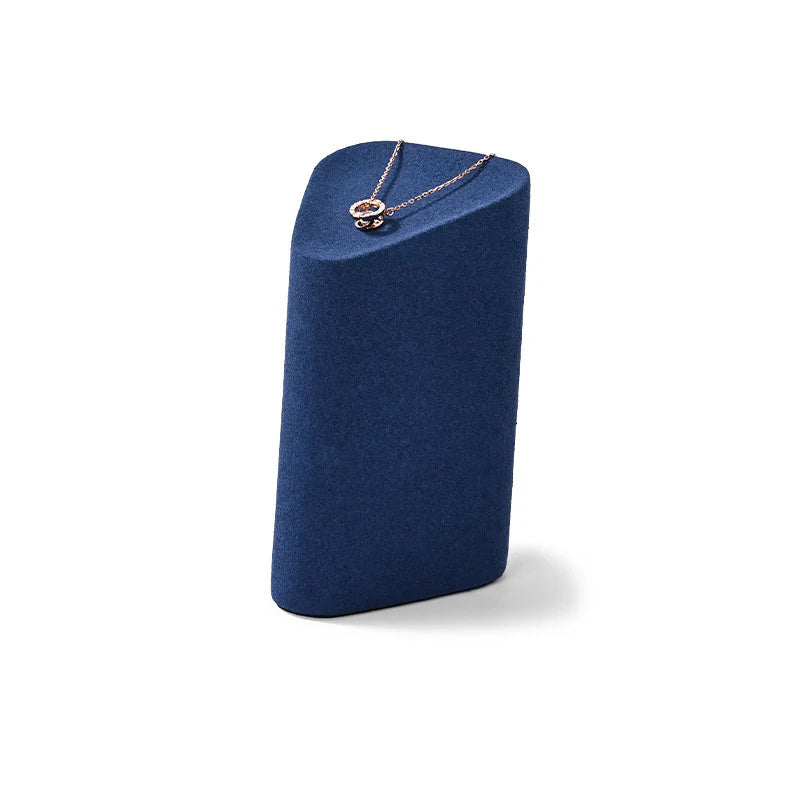 Blue Microfiber Jewelry Display Set