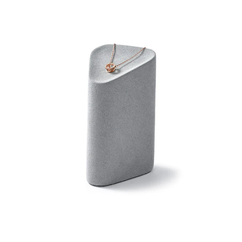 Gray Microfiber Jewelry Display Set