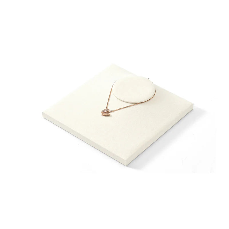 Beige Microfiber Jewelry Display Set