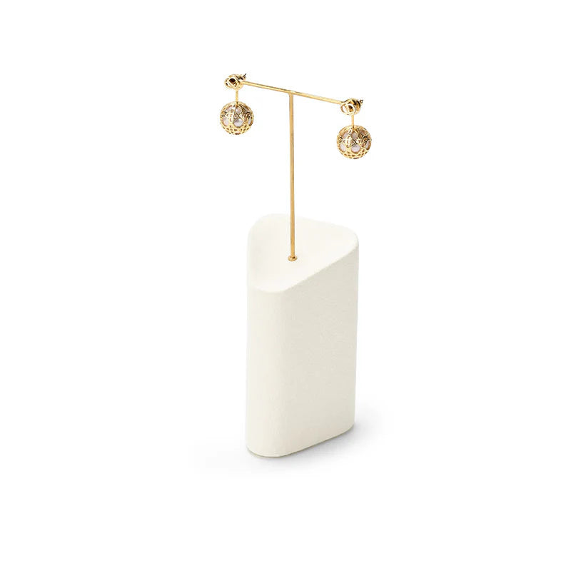 Beige Microfiber Jewelry Display Set