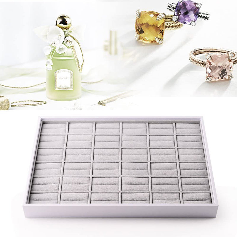 Gray Velvet Ring Tray