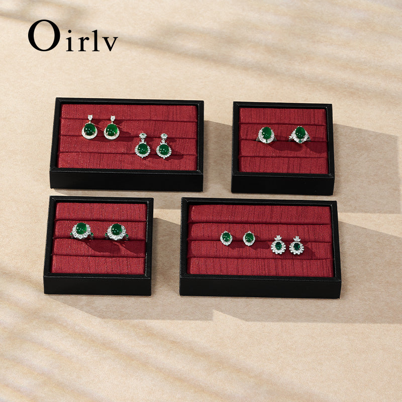 Black Velvet Jewelry Display Tray