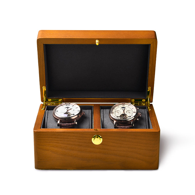 Wooden Double Watch Case