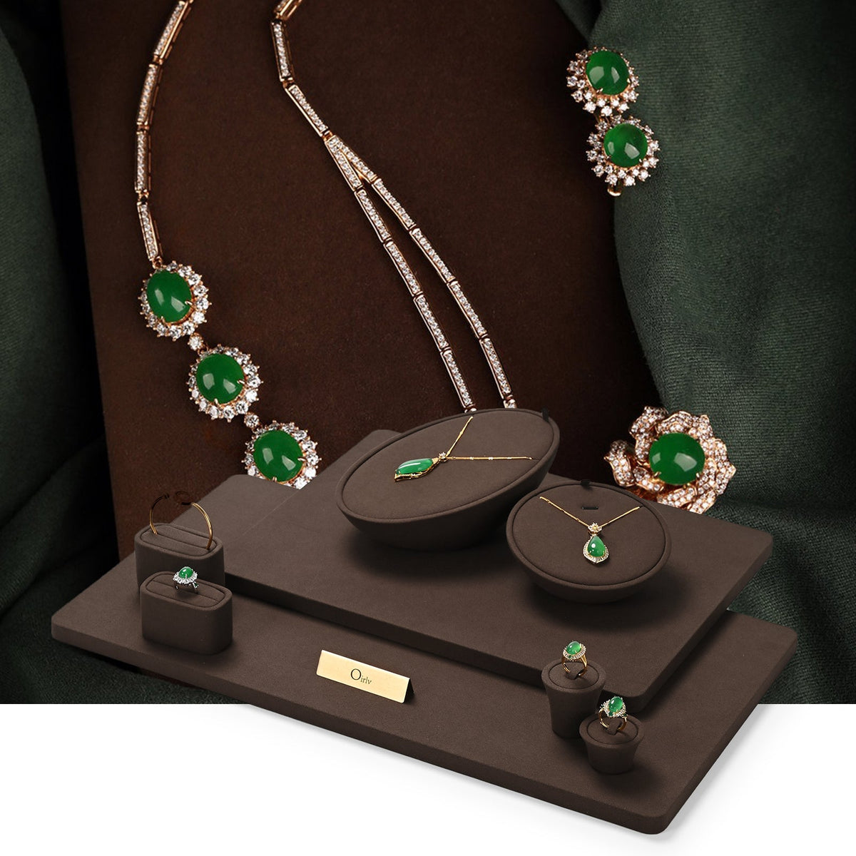 Coffee Jewelry Display Set