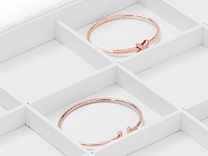 White PU Leather Stackable Jewelry Display Tray