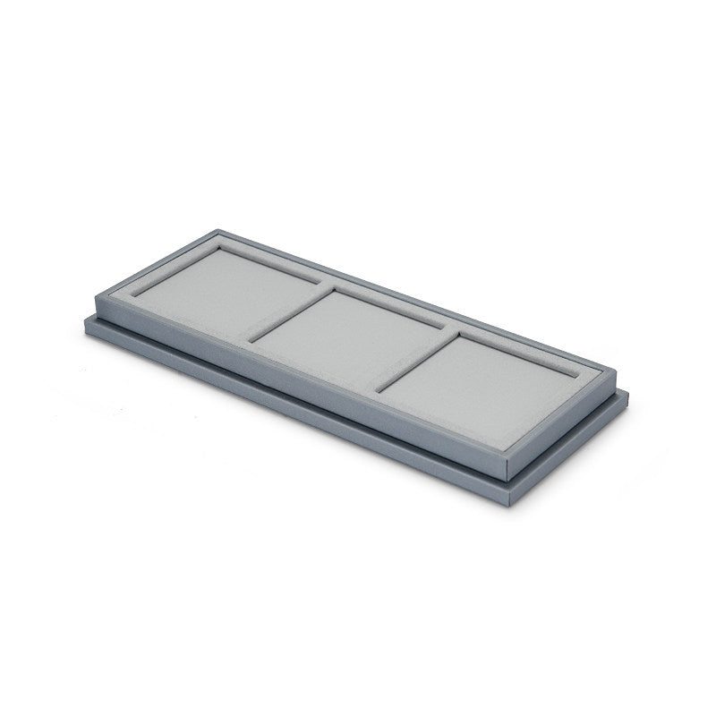 Gray Microfiber Jewelry Display Set