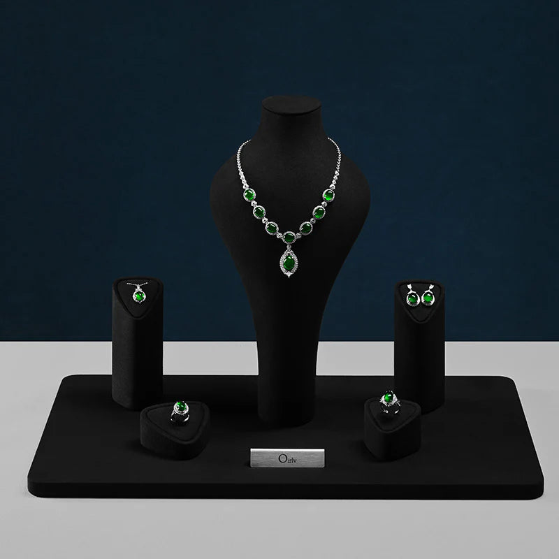 Microfiber Jewelry Display Set