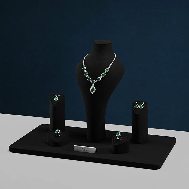 Microfiber Jewelry Display Set