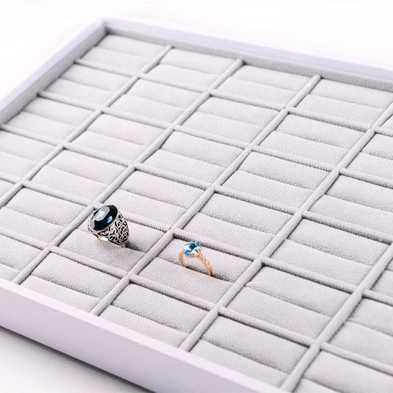 Gray Velvet Ring Tray