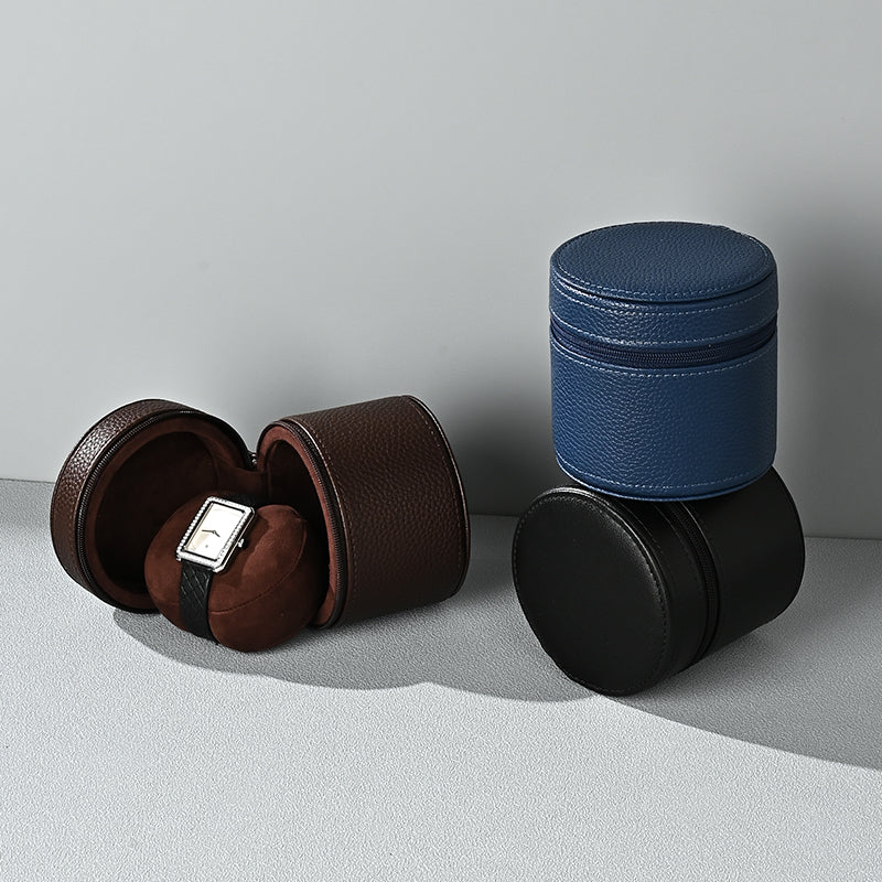 PU Leather Travel Watch Case