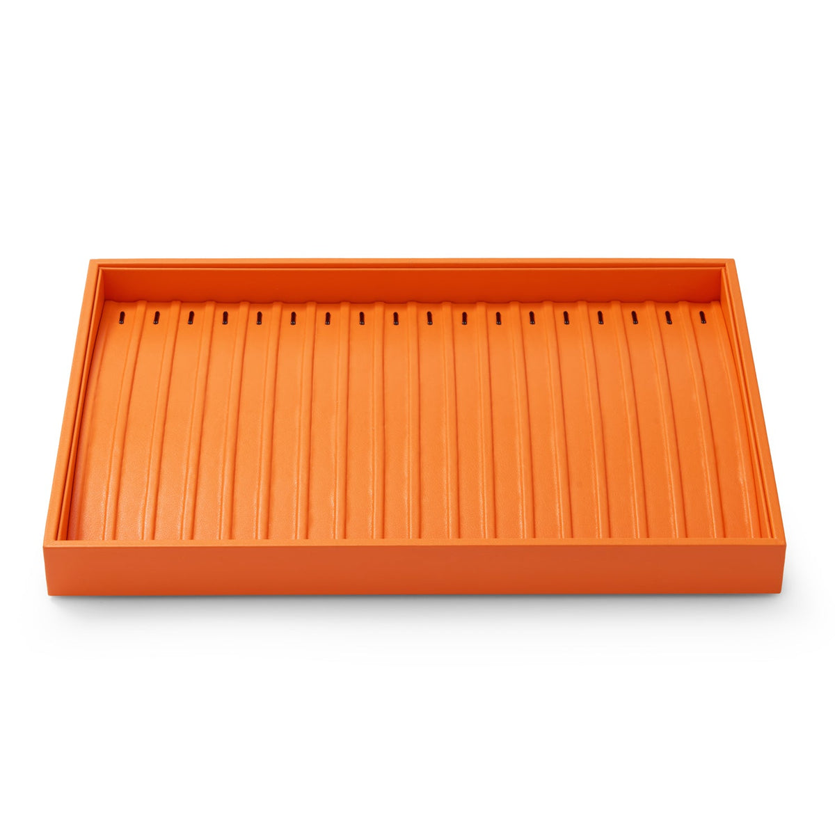 Orange PU Leather Stackable Jewelry Display Tray