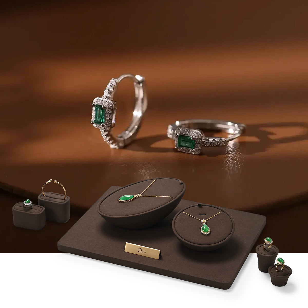 Coffee Jewelry Display Set