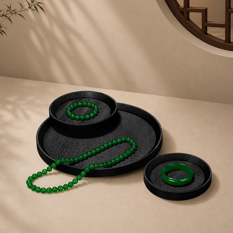 Leather Microfiber Jewelry Tray
