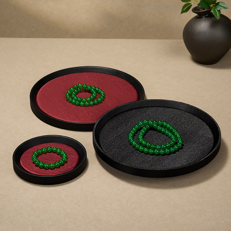 Leather Microfiber Jewelry Tray