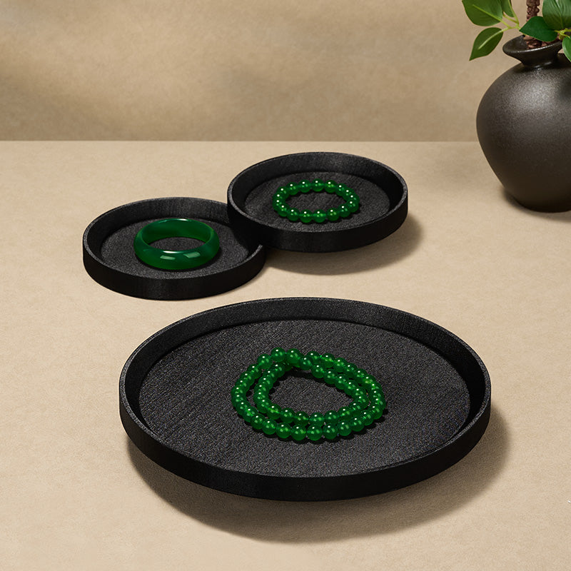 Leather Microfiber Jewelry Tray