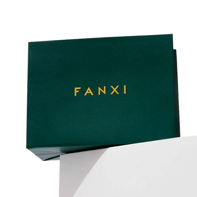 Green Paper Jewelry Pouch