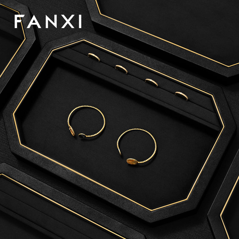 PU Leather Jewelry Display Tray