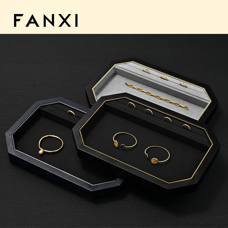 PU Leather Jewelry Display Tray