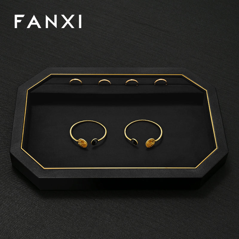 PU Leather Jewelry Display Tray