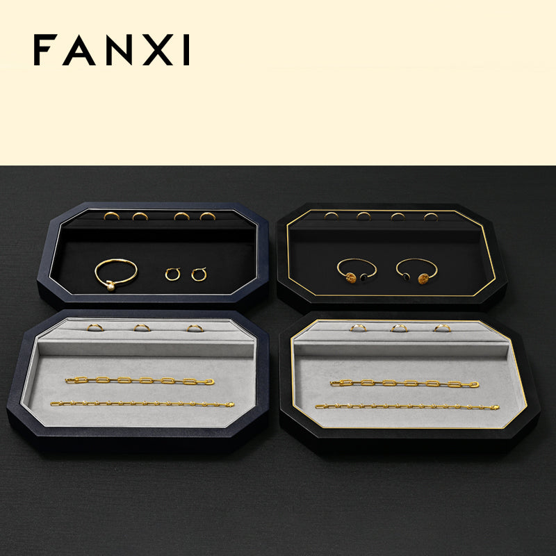 PU Leather Jewelry Display Tray