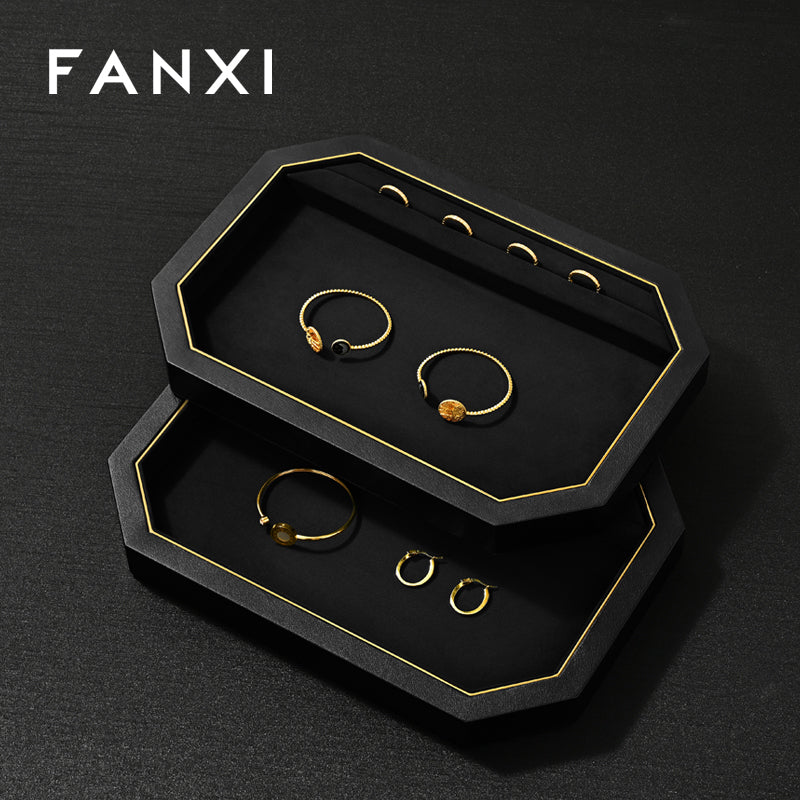 PU Leather Jewelry Display Tray