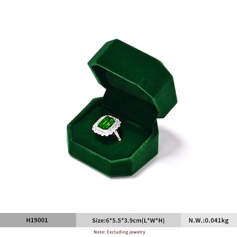 Green Velvet Jewelry Box