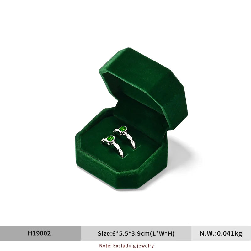 Green Velvet Jewelry Box