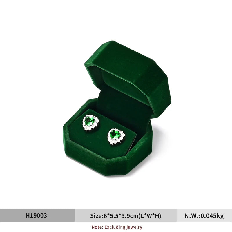 Green Velvet Jewelry Box