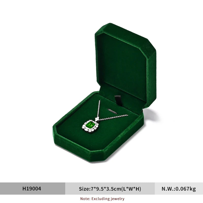 Green Velvet Jewelry Box