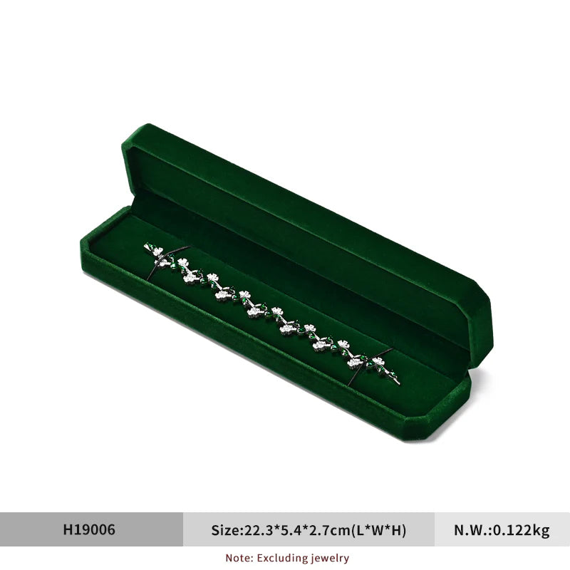 Green Velvet Jewelry Box