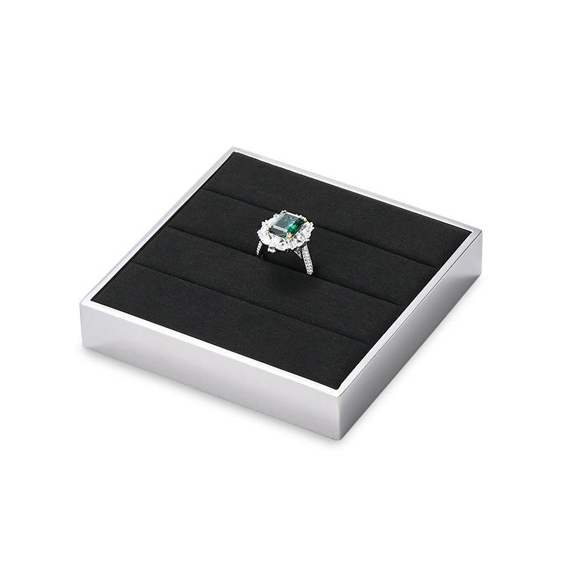 Black Microfiber Metal Jewelry Display Stand