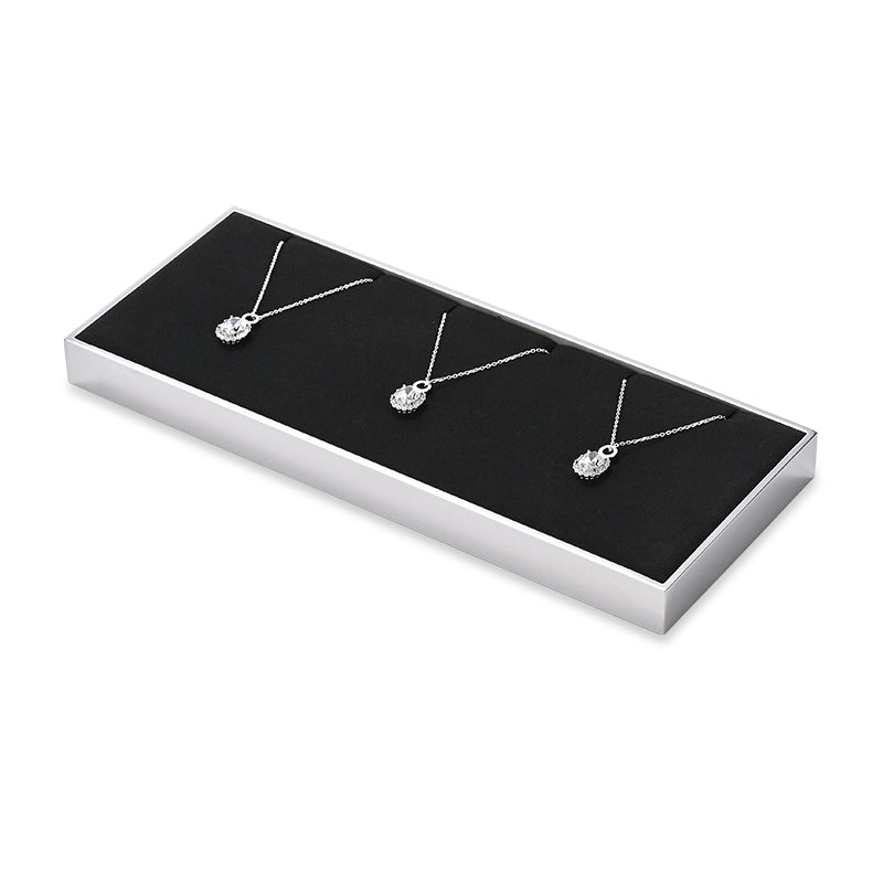 Black Microfiber Metal Jewelry Display Stand